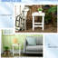 Table d'appoint carrée de 38 cm (15 po) pour terrasse, véranda, piscine ou balcon. Structure robuste et fiable, capacité de 50 kg (110 lb), couleur blanche, résistante aux intempéries.