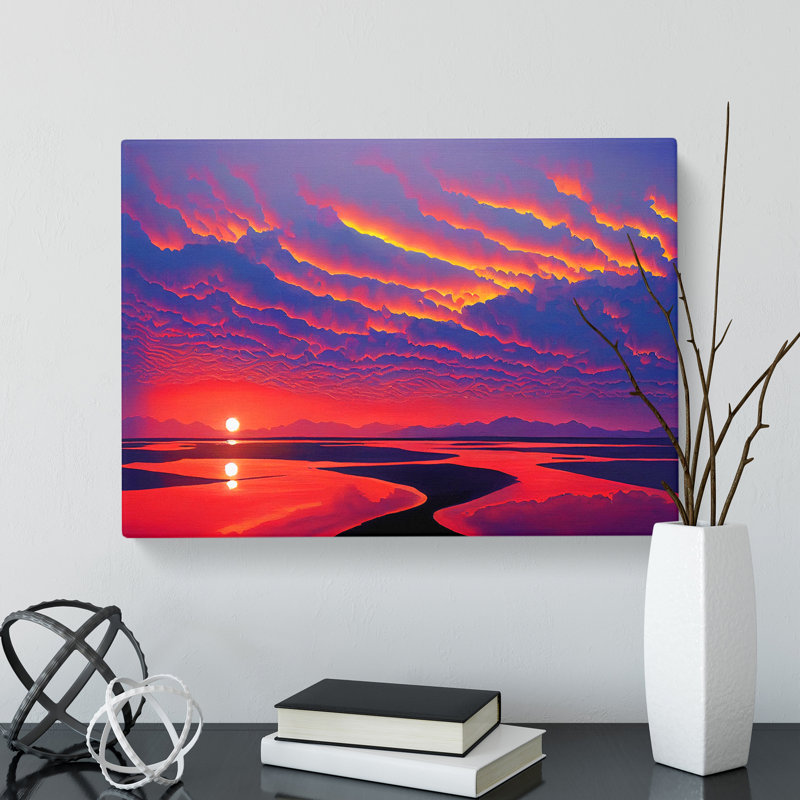Legendary Ocean Beach Sunset - Wrapped Canvas, 40cm H x 60cm W x 3cm D
