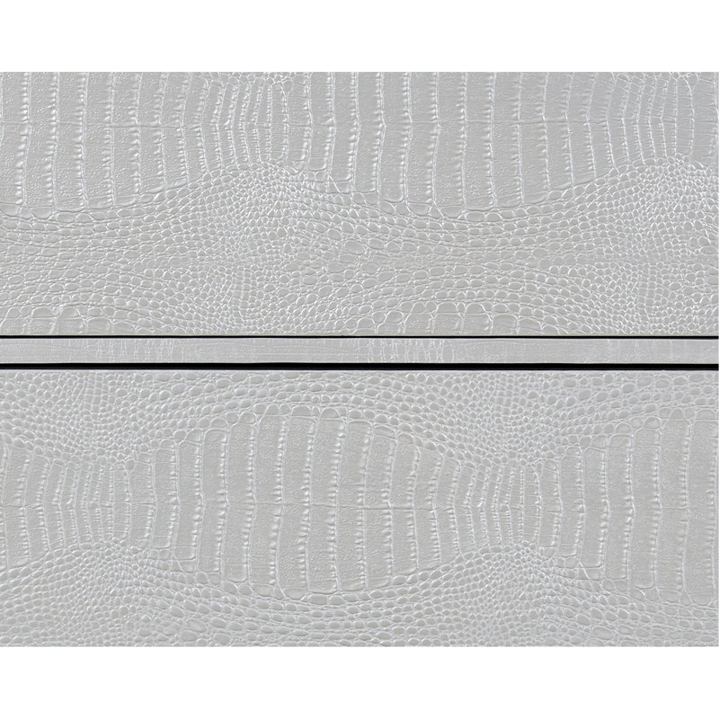 Armoire console argentée