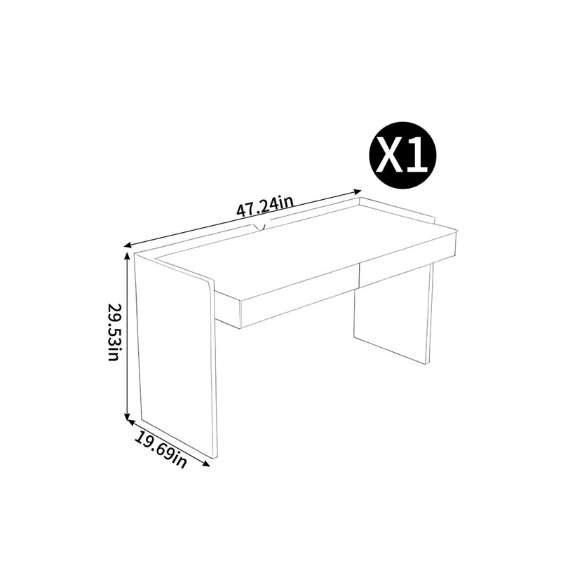 Matheus, White/Beige, 29.53” H x 47.24” W x 19.69” D