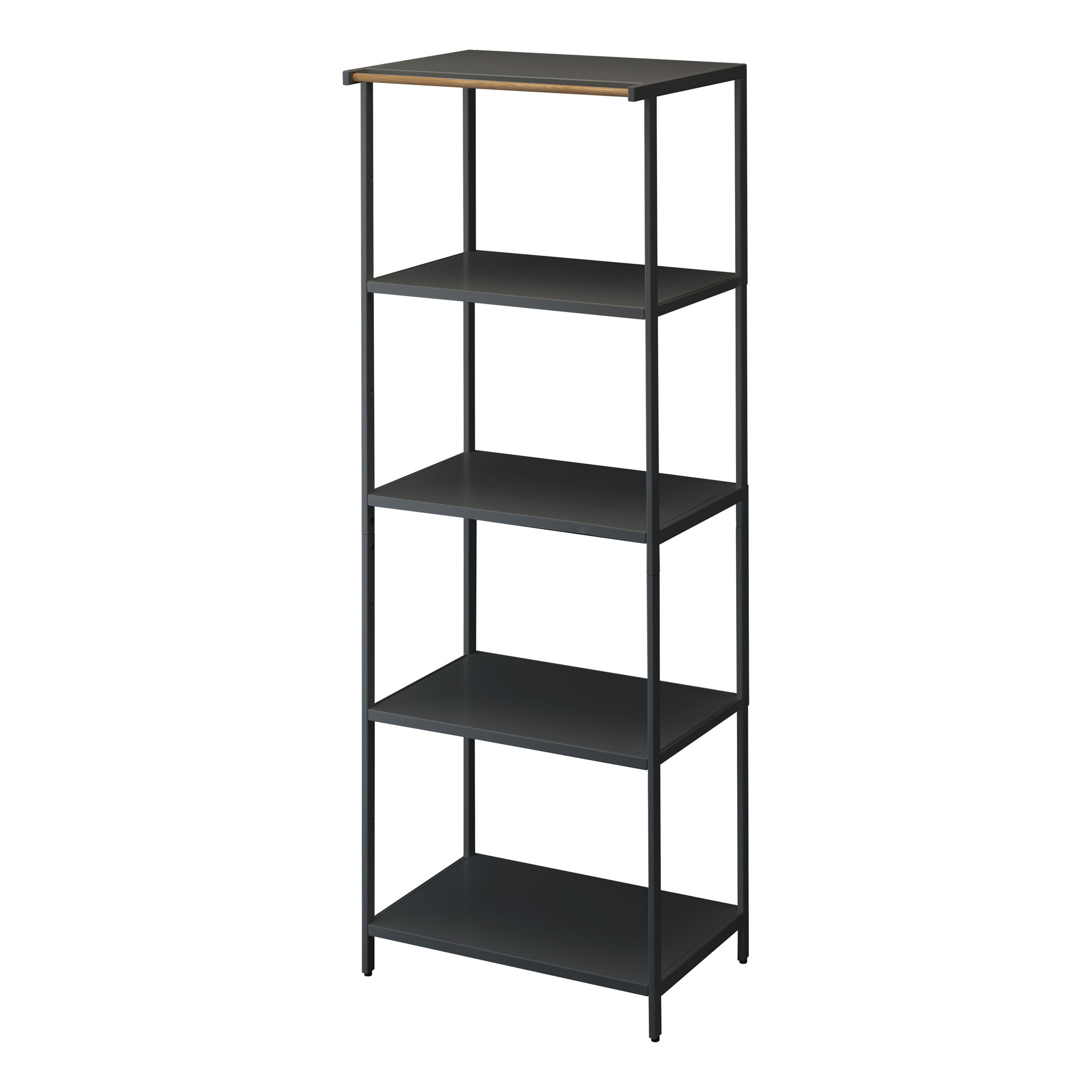 23.62" W Steel Shelving Unit, Black