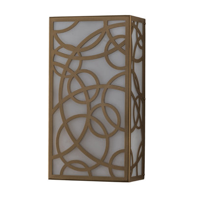 Fizz Deco Steel Flush Mounted Sconce