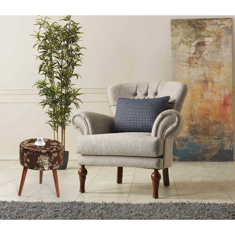 Repose-pieds Flora brun 101
