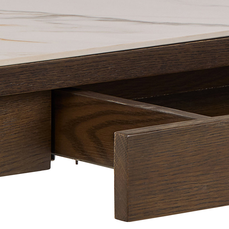 Desiya Console Table 1 Drawer In Cream Ceramic