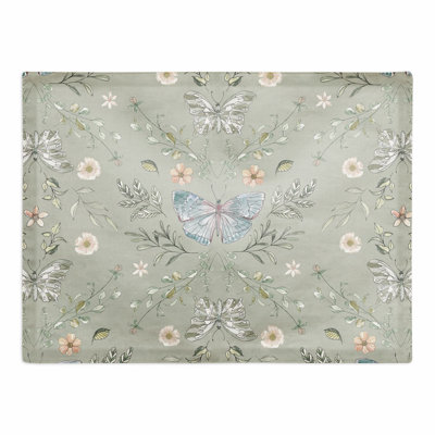 Polyester Floral Rectangle Placemat