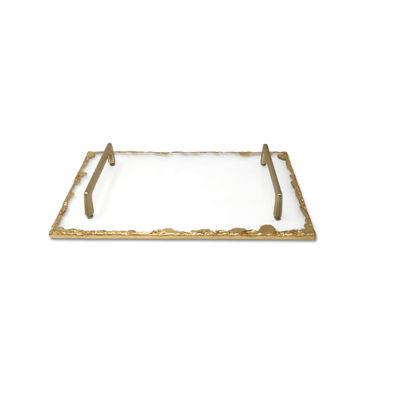 Raul Glass Tray, 1.5" H x 15" W x 9.75" D