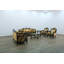 3 Pieces Bellagio Iii Sofa Set Black/gold Fabric