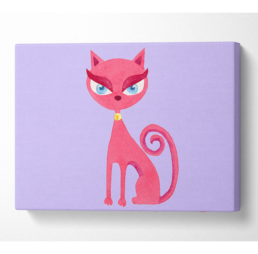 Posh Cat Lilac - Druck