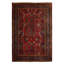 Tapis traditionnel Tabriz rouge en laine noué à la main 6 pi 2 po x 9 pi 2 po