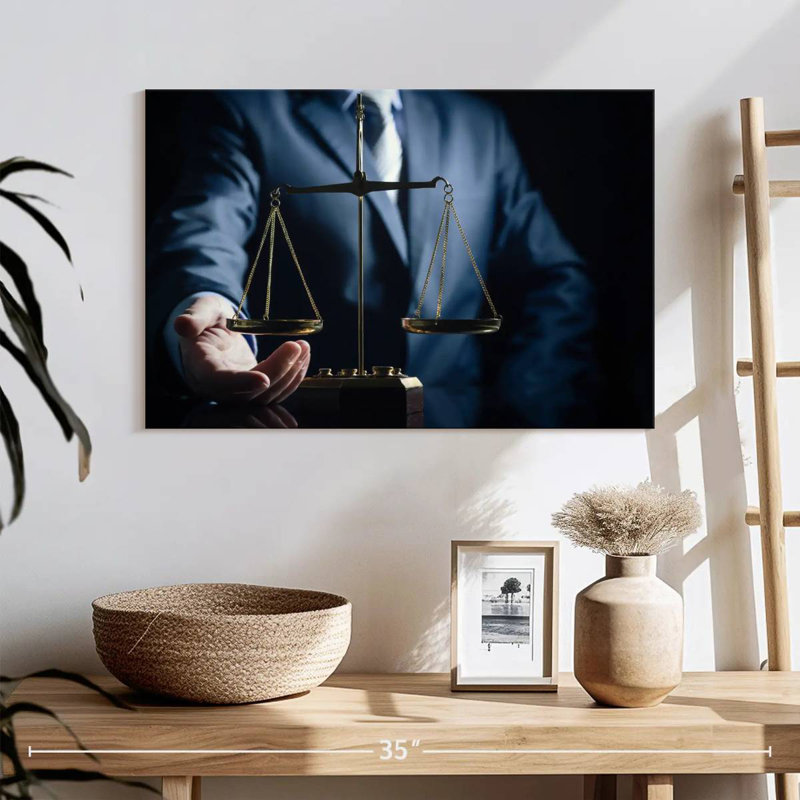 Balance de justice, H 16 po x l 24 po