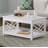 Lund Coventry 36 in. W Wood Coffee Table, Traditional Modern Design, Includes Open Detailing & Storage Shelf, , Cottage, Loft, Apartment, Accent Furniture, End Table, Side Table, White Finish-911482687