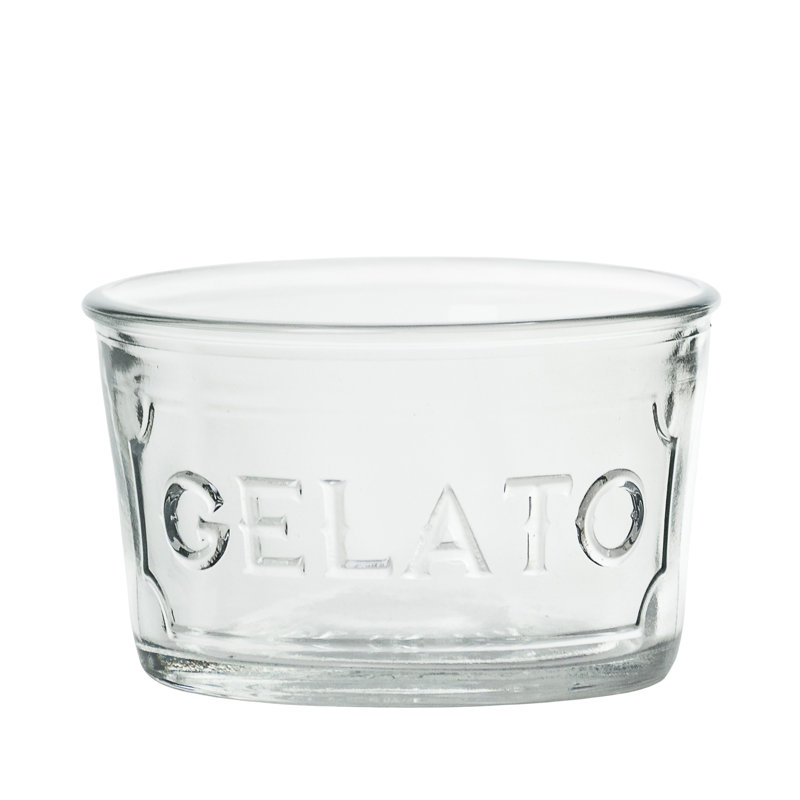 Tasses à glace en verre, bols à crème glacée, plats à dessert en relief transparent,