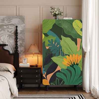 New Chinese-style retro wardrobe