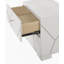 Table de chevet contemporaine audacieuse avec 2 tiroirs 1Pc