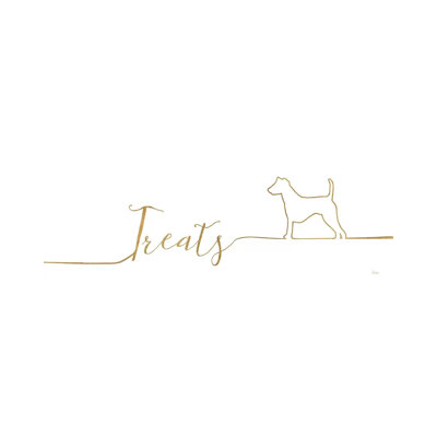 Underlined Dogs III by Veronique Charron - Wrapped Canvas Panoramic Print