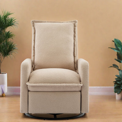 Fauteuils inclinables et pivotants modernes, chaise compacte en métal polaire Teddy