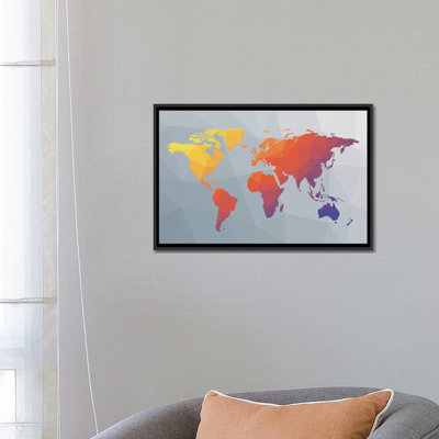 « geo map i », impression sur toile