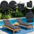 72" X 23.6" Outdoor Chaise Lounge Cushion Set Of 2, Tri-Fold Replacement Cushions For Patio Furniture-823197506