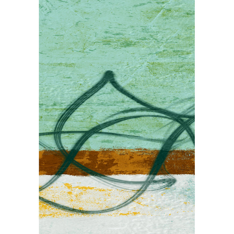 Flowing Along II by Alonzo Saunders - Painting on Canvas, 122 cm H x 81 cm W, Wrapped Canvas