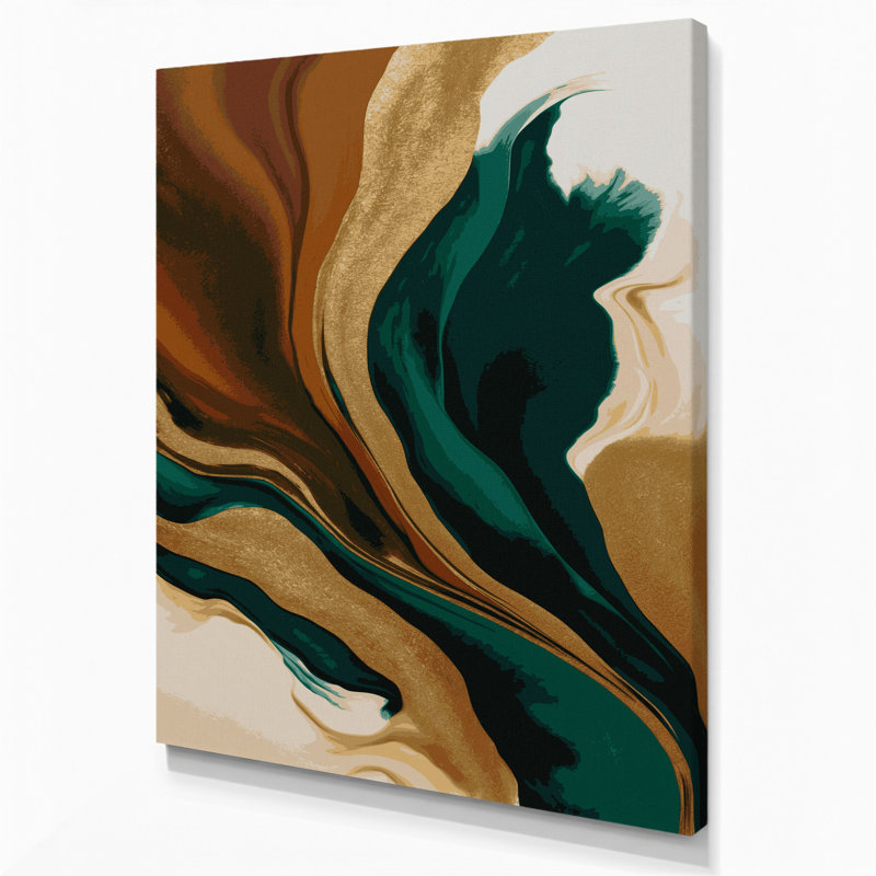 Art abstrait sur toile abstraite 69, H 18 po x l 12 po