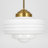 1-Light Schoolhouse Textured Drum Glass Pendant Light