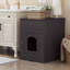 Enceinte en bois pour litière pour chat avec tiroir, table d'appoint, cage intérieure pour animal, table de chevet pour chat-1851014243