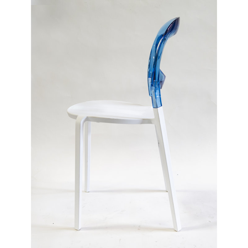 Chaise d'appoint Mendelsohn, Blanc/bleu