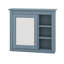 Armoire à pharmacie de salle de bain avec porte miroir et tablettes réglables, armoire de rangement au-dessus de la toilette