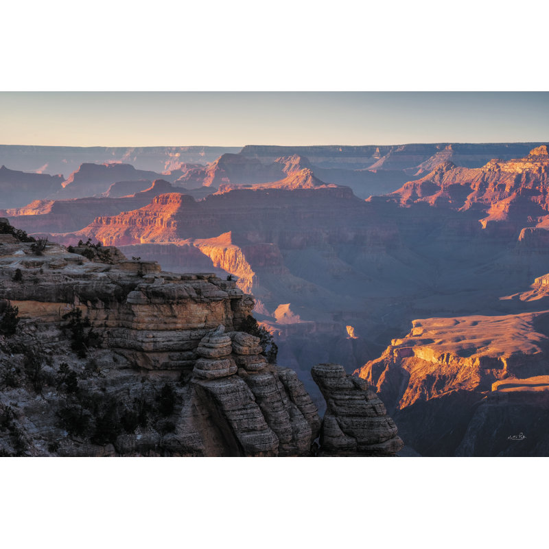 Coucher de soleil dans le Grand Canyon, H 20 po x l 30 po x P 1,25 po