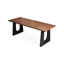 Bureau d'écriture rectangulaire en bois massif brun-914354963
