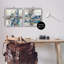 «Abstract Collage Chaotic Brush Strokes», ensemble de 2 impressions encadrées par Susan Jill-445444955-445444957