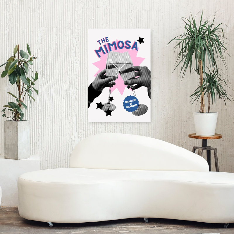 Art contemporain rétro, H 36 po x l 24 po