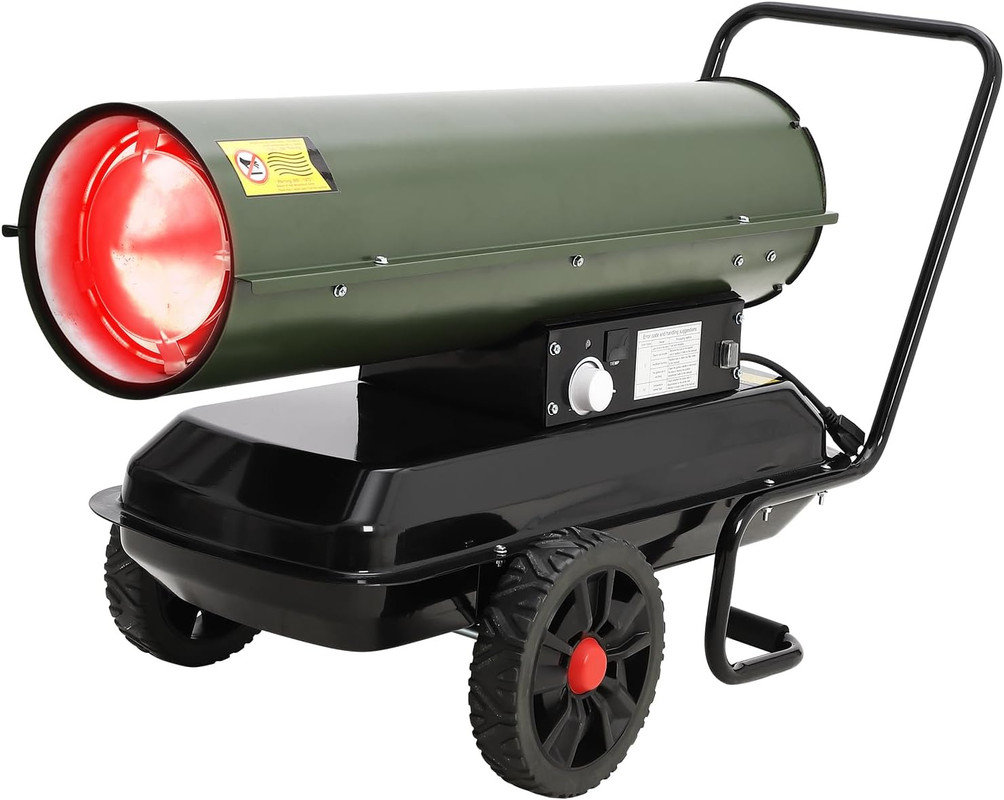 LumiParty 80000 BTU Diesel/Kerosene Space Heater - Portable Forced Air