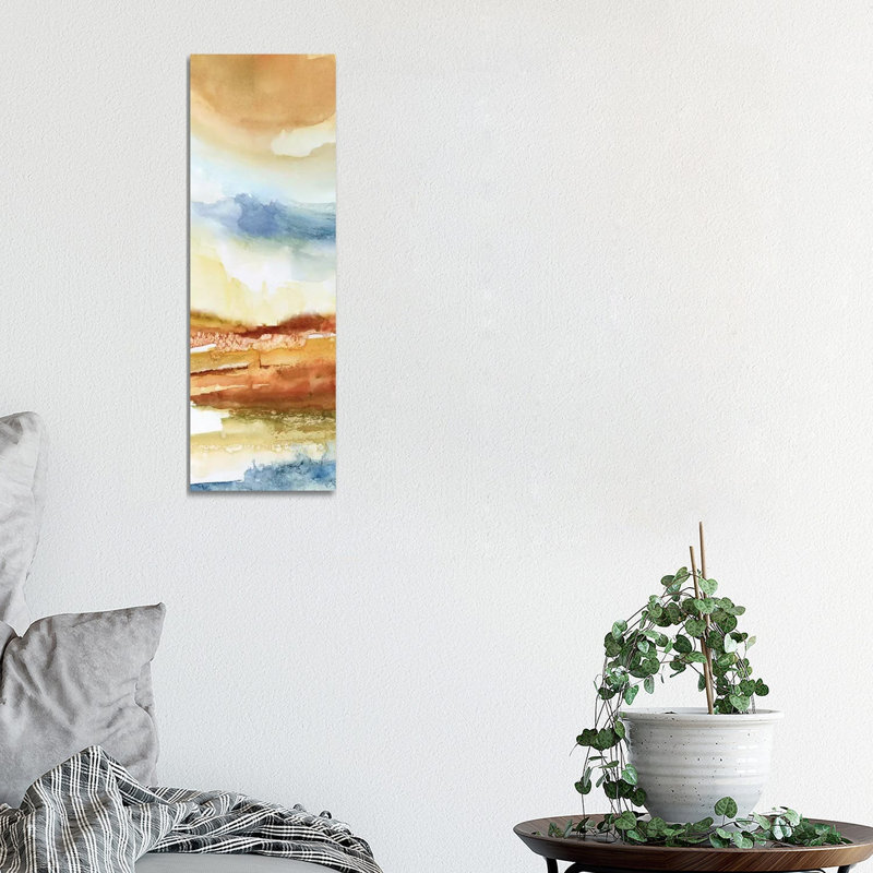 Puesta De Sol I by Nan - Wrapped Canvas Panoramic Painting, 30.48 cm H x 91.44 cm W x 3.175 cm D