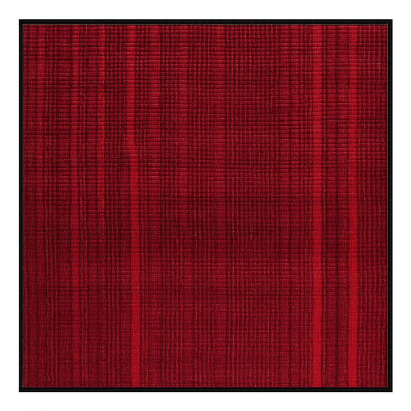 Washable Currant Red Fruits Area Rug, Square 6'
