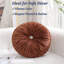 Coussin décoratif en velours rond 15 po (ensemble de 2)-98985718
