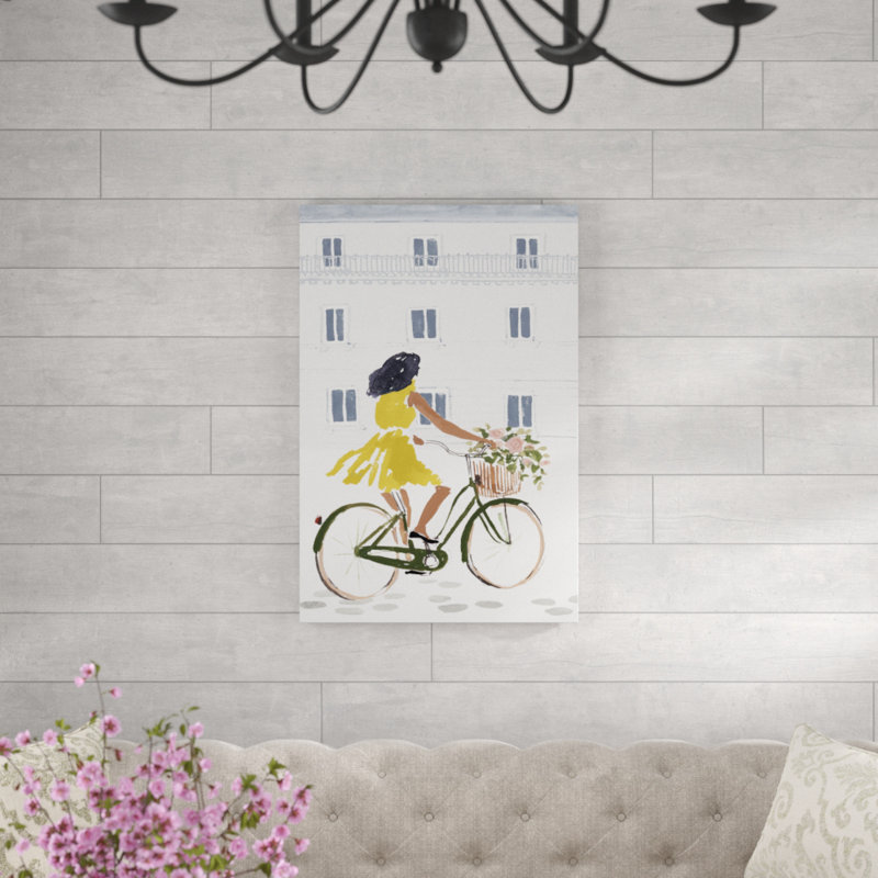 Bonheur Collection B by Victoria Borges - Painting on Canvas, 91cm H x 61cm W, Wrapped Canvas