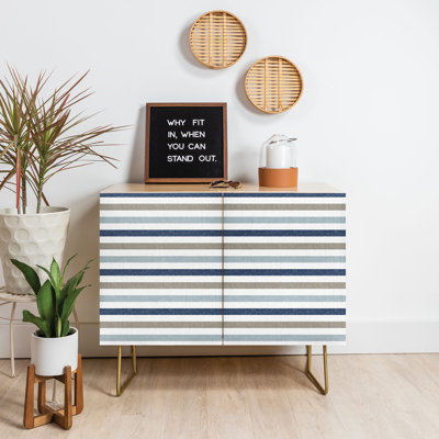 Armoire d'appoint 2 portes Linen Stripes