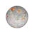 Gray Themed Floral Patterned Round Woven Base Vintage Decorative Carpet-201587159