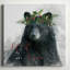 Let It Snow Bear - reproduction sur toile tendue-293761230