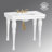 Belle Epoque Ceramic Wall Mount Console Bathroom Sink with Overflow-47904956