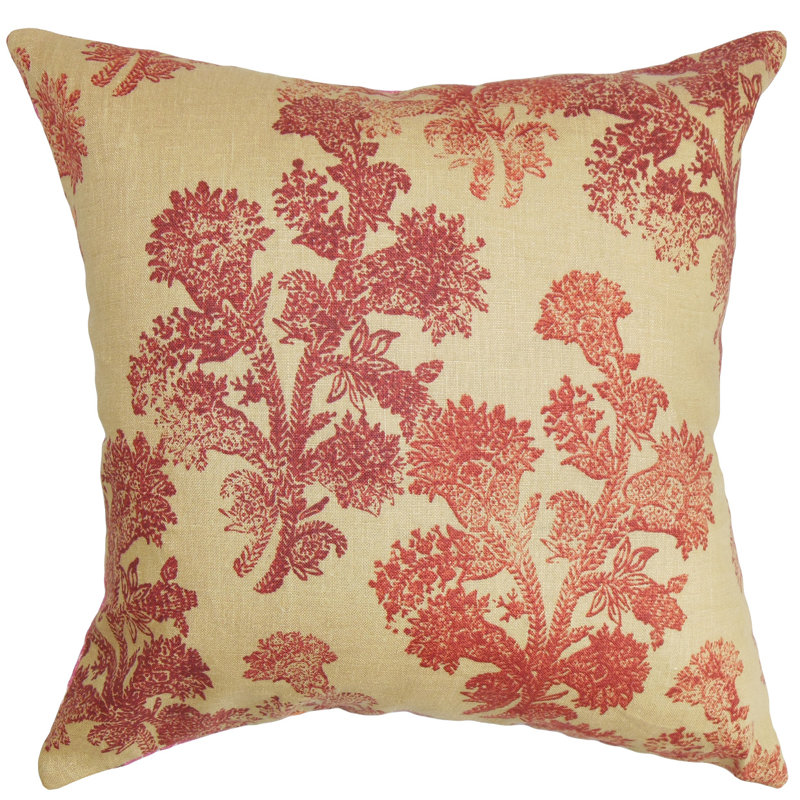 Efterpi Floral Linen Pillow Sham, Queen