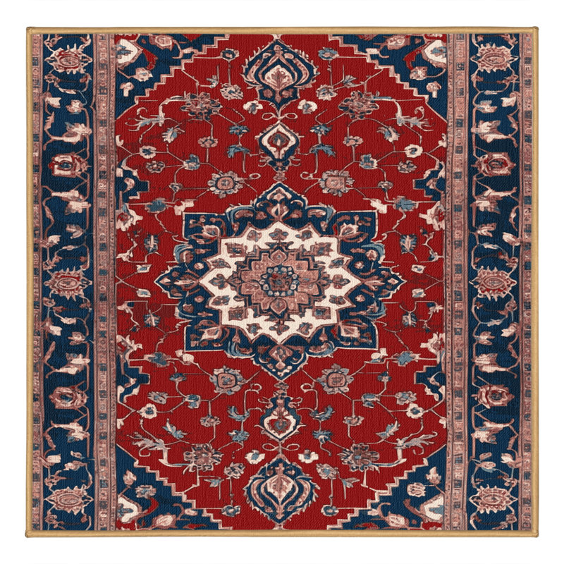 Tapis brun lavable à la machine