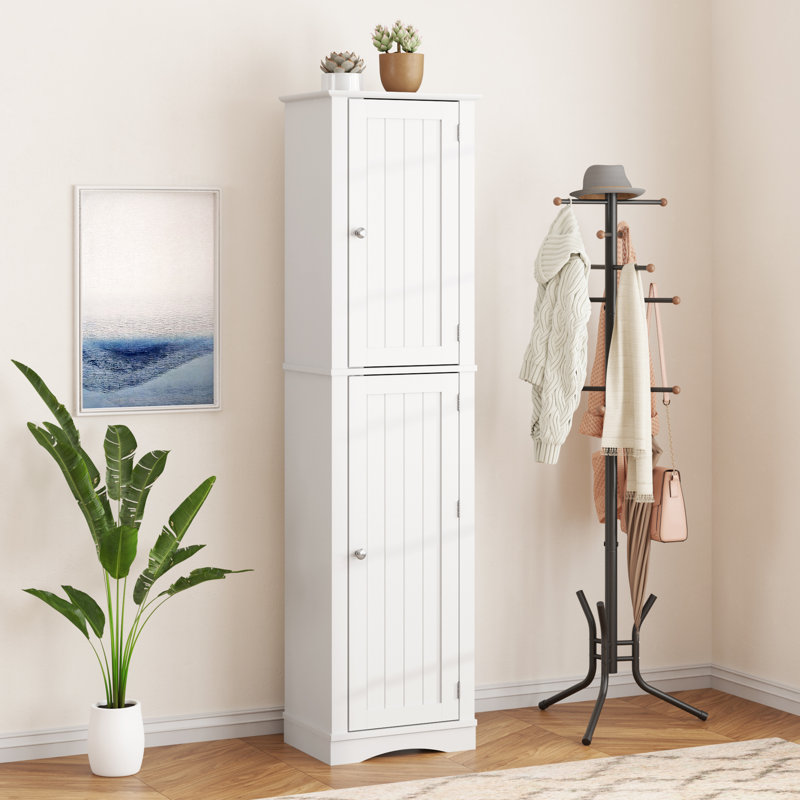 Ailleen 63.78'' Kitchen Pantry ,Narrow Tall Cabinet with 6 Storage Shelves and 3 Door Shelves