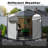 8 ft. W x 12 ft. D Outdoor Metal Storage Shed With Side Door Foundation Kit Included