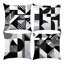 4 housses de coussin décoratives à motif géométrique abstrait