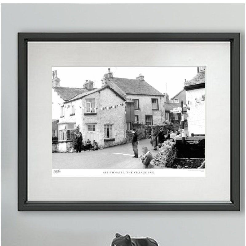 Allithwaite, The Village 1953 by Francis Frith - Single Picture Frame Print, 40cm H x 50cm W x 2.3cm D