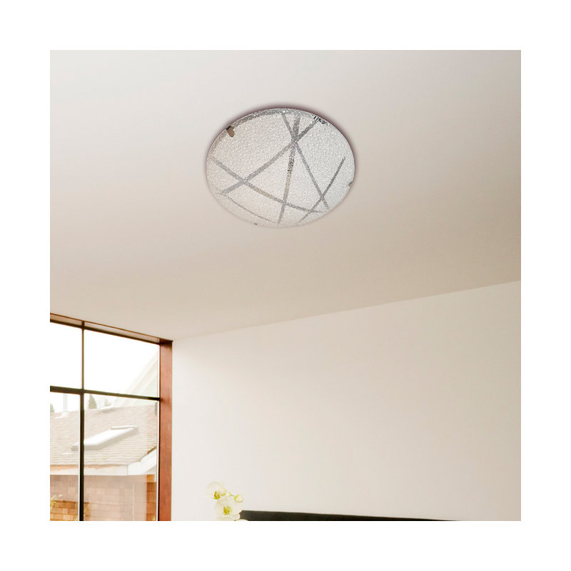 Shelly Glass Flush Mount