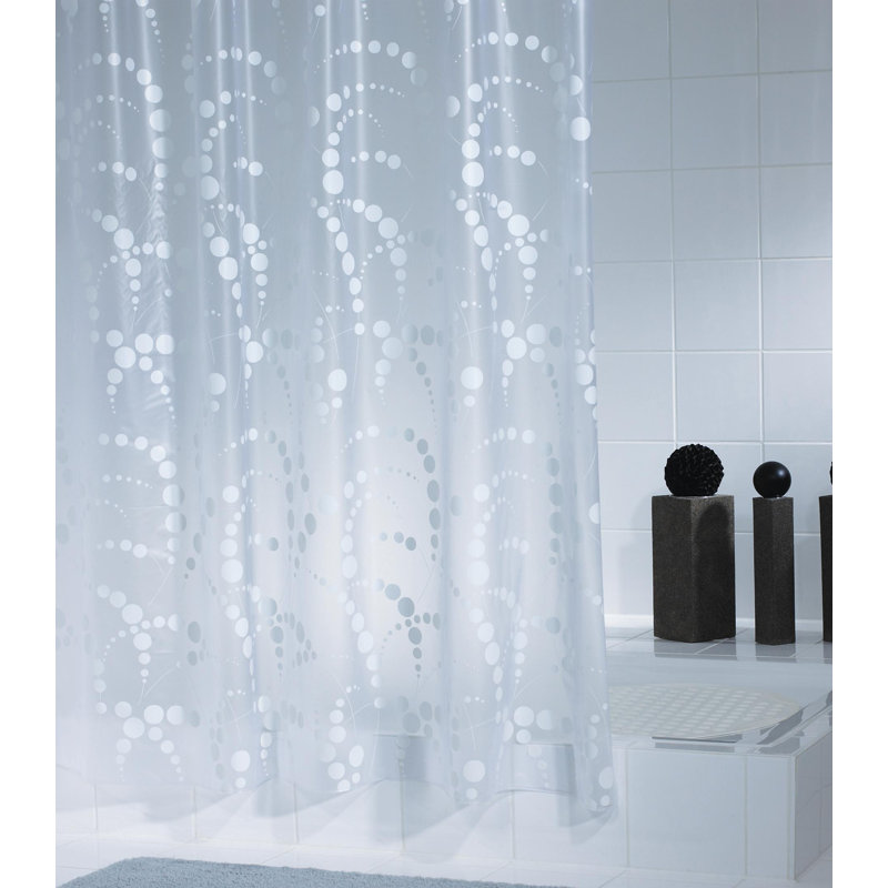 Shower Curtain, Blue/White