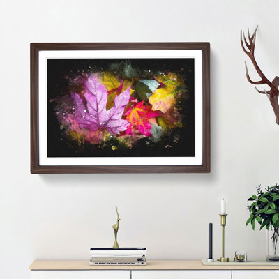 Colourful Autumn Leaves - Framed Print